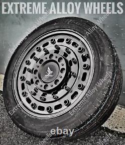 17 Black AT1 Alloy Wheels Mercedes Vito Viano V Class + Extra Road Charge