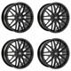 4 Oxigin 25 Oxcross Wheels 7.5x17 Et54 5x112 Swm For Mercedes Viano Vito