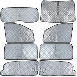 8-Piece Thermal Blackout Sunshade Set for Mercedes Vito Viano W639 2003-2014