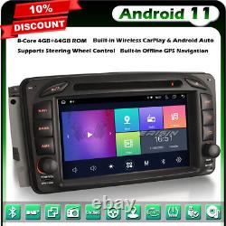 8-core Android 11 Gps Autoradio Mercedes C/clk/g-class W203 W209 Viano Vito Tnt