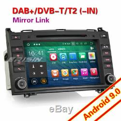 8android 9.0 Dab + Radio CD Gps Mercedes Class A / B Vito Viano Sprinter W639