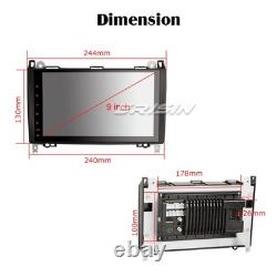 9 Android 14 Navigation CarPlay Autoradio Mercedes Class A/B W245 Viano Vito Crafter