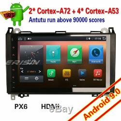 9dab Android 9.0 + Car Mercedes A / B Class W169 W245 Vito Viano Sprinter Px6