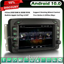 Android 10 Gps Radio Mercedes G/c Class Clk Viano Vito Dab+ Carplay Tnt Wifi