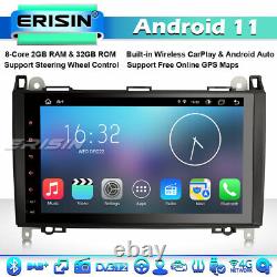 Android 11 Gps Autoradio Mercedes A/b Class Vito Sprinter Viano Vw Crafter Dab+