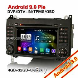 Android 9.0 Radio Dab + Mercedes Benz Class A / B Vito Sprinter W639 Octa-core