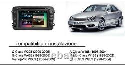 Android Autoradio 2 Din Gps Per Mercedes W203 Class C Clk Viano Vito