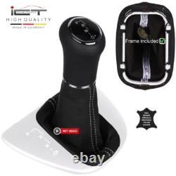 Automatic ICT Leather Gear Shift Knob for Mercedes W639 Vito Viano Silver Wire B109