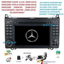 Autoradio Gps DVD Android Camera Mercedes Sprinter-vito-viano-a/b + Vw Crafter