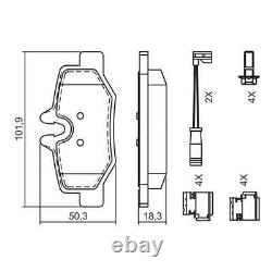 BOSCH Discs 296mm + Rear Coatings Suitable for Mercedes W639 Viano Vito