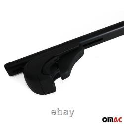 Black Steel Roof Cross Bars for Mercedes Viano Vito 2003-2014