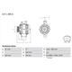 Bosch Alternator For Mercedes Viano Vito
