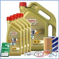 Bosch Oil Filter+9l Castrol Edge Fst 5w-30 LL Mercedes Vito W-638 108-112