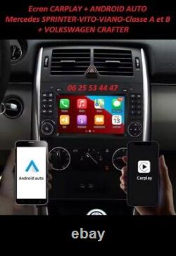 CAR RADIO CARPLAY Android Auto GPS WAZE USB Mercedes Sprinter-Vito-Viano-A/B+CAM