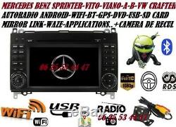Car DVD Gps Android Usb Sd Card Mercedes Vito-viano-sprinter- A / B + Camera