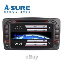 Car DVD Gps For Mercedes Benz C / Clk / W203 W209 G Class Viano Vito Dab + 3g