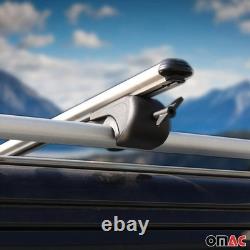 Cross Roof Bars for Mercedes Viano Vito 2003-2014 Silver Aluminum