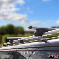 Cross Roof Bars for Mercedes Viano Vito 2003-2014 Silver Aluminum