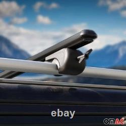 Cross Roof Bars for Mercedes Viano Vito W639 2003-2014 Black Aluminum