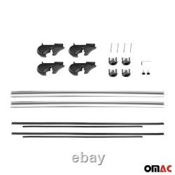 Cross Roof Bars for Mercedes Viano Vito W639 2003-2014 Black Aluminum