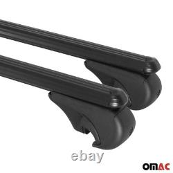 Cross Roof Bars for Mercedes Viano Vito W639 2003-2014 Black Aluminum
