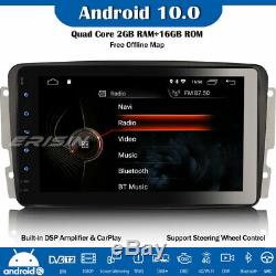 Dab + Android 10.0 Car Gps Dsp Obd 4g Mercedes C / Clk / G Class W209 Viano Vito