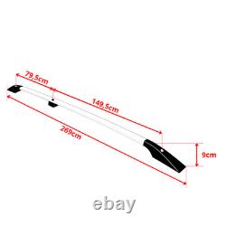 Durable Black Roof Bars for MERCEDES W639 W447 VITO VIANO Short L1