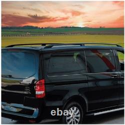 Durable Black Roof Bars for MERCEDES W639 W447 VITO VIANO Short L1
