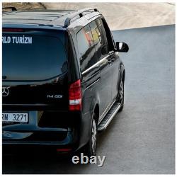 Durable Black Roof Bars for MERCEDES W639 W447 VITO VIANO Short L1