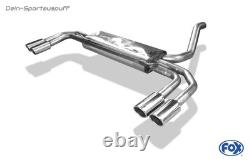 FOX Duplex Sport Exhaust Mercedes Vito Viano W639 V639 Pneumatic je2x88x74