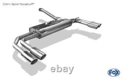 FOX Duplex Sport Exhaust Mercedes Vito Viano W639 V639 Pneumatic je2x88x74