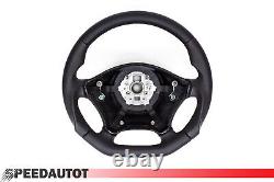 Flat black leather steering wheel Mercedes VITO / VIANO W639 Standard exchange