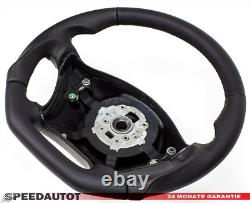 Flattened Black Leather Steering Wheel Exchange for Mercedes Vito/Viano W639