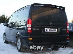 Fox Exhaust Sport Stainless Mercedes Vito Viano W639 Duplex Each 2 X 115x85mm