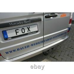 Fox Edelstahl Duplex Anlage Mercedes Vito & Viano W639 V639 kurz je 2x80mm lang