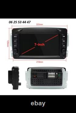 GPS Car Radio Carplay-Android Auto for Mercedes Class C-CLK-VIANO-VITO-G + Camera