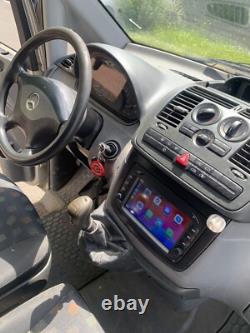 GPS Car Radio Carplay-Android Auto for Mercedes Class C-CLK-VIANO-VITO-G + Camera