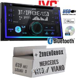 Jvc Autoradio For Mercedes Vito Viano 639 CD Android Apple Mp3 Usb Montage