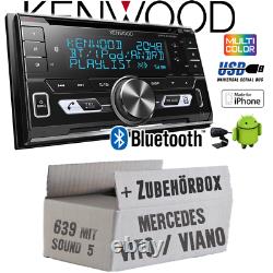Kenwood Car Mercedes Vito Viano 639 Usb Bluetooth Kit Apple Android