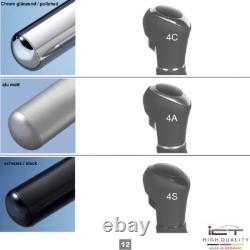 Leather gear shift knob for Mercedes W639 Vito Viano LED blue stitching D31