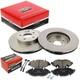 Mapco 2 Brake Discs &Oslash;300mm + Front Pads For Mercedes Viano Vito