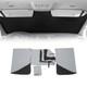 Magnetic Sunshade Curtains For Mercedes Vito Viano W639 2003-2014 Gray-black