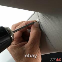 Magnetic sunshade curtains for Mercedes Vito Viano W639 2003-2014 Gray-Black