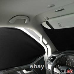 Magnetic sunshade curtains for Mercedes Vito Viano W639 2003-2014 Gray-Black