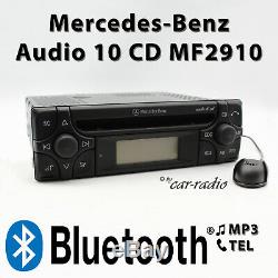 Mercedes Audio 10 CD Mf2910 Bluetooth Mp3 Radio With Microphone For