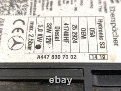 Mercedes-Benz Vito Viano W447 2015 Auxiliary Heater (Webasto)