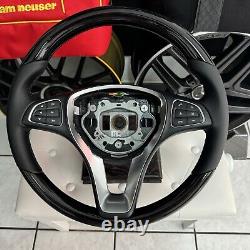 Mercedes-Benz Wood Leather Steering Wheel Dark Laurel Class V W447 Vito Viano W205