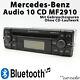 Mercedes Original Autoradio Bluetooth Mp3 Radio Audio 10 Cd Mf2910 Sans