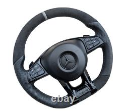 Mercedes Steering Wheel 14+ AMG W205 W213 W447 Vito Viano NEW LEATHER 18+ style