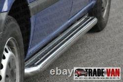 Mercedes Vito Camionnette Viano Side Bars Not C2 Inox Steel Court Long 2004- In